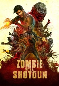 Zombie with a shotgun poster