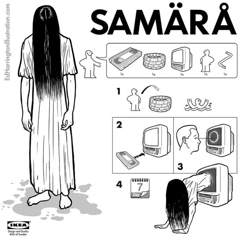 Samara The Ring Ringu Rings IKEA hack