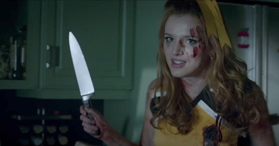 The Babysitter review Netflix horror comedy - Bella Thorne